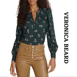 NWT Veronica Beard Abbie Floral Blouse